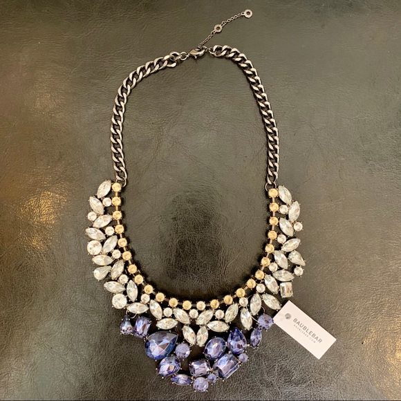 BaubleBar Jewelry - Multi-Blue “Heartbreaker” Bib Necklace